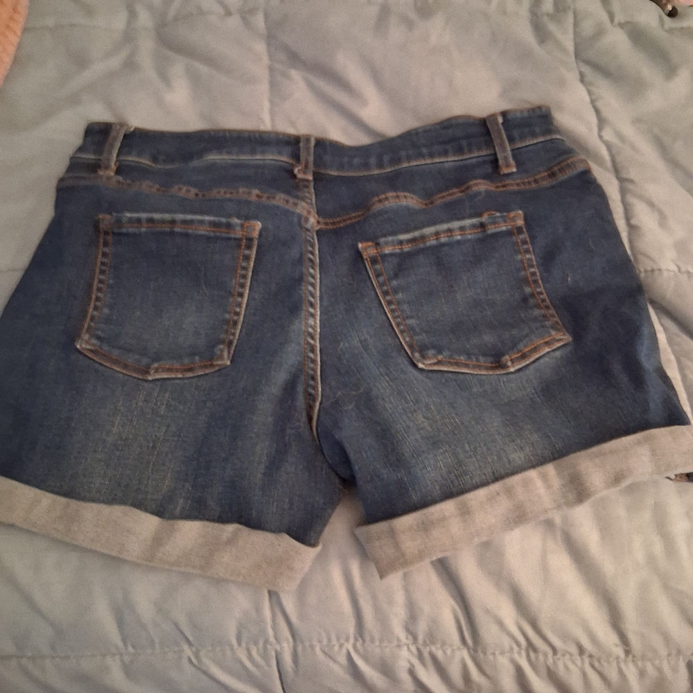 Time and Tru Blue Denim Shorts